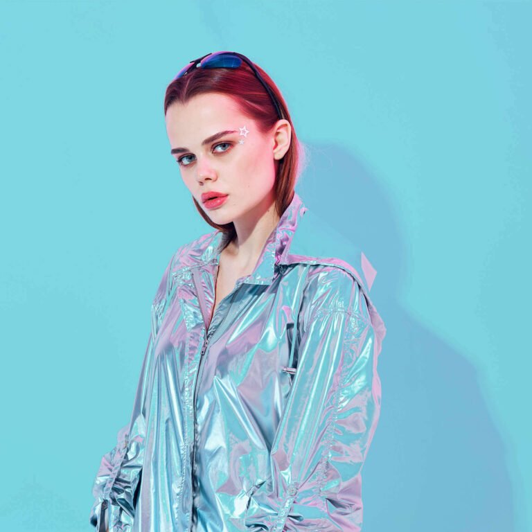 Color Background and Professional Clothes Photoshoot